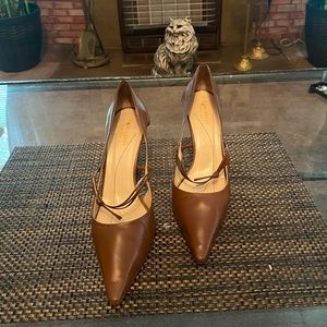 Kate Spade Heels, Size 8/12, Brown Leather